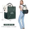 imageLOVEVOOK Laptop Backpack for Women 156 Inch Work Business Backpacks Purse With Large Capacity Waterproof Nurse Bag College Bookbag for School Waterproof Casual Daypack for TravelWhitegreenblack