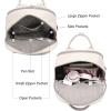 imageLOVEVOOK Laptop Backpack for Women Men 156 Inch Laptop Bag with USB Port Fashion Waterproof Backpacks Teacher Nurse Stylish Travel Bags Vintage Daypacks Bookbag for College School WorkNude  Pinkish Beige