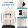 imageLOVEVOOK Laptop Backpack for Women Men 156 Inch Laptop Bag with USB Port Fashion Waterproof Backpacks Teacher Nurse Stylish Travel Bags Vintage Daypacks Bookbag for College School WorkMint Green  Pinkish Beige