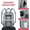imageLOVEVOOK Laptop Backpack for Women Men 156 Inch Laptop Bag with USB Port Fashion Waterproof Backpacks Teacher Nurse Stylish Travel Bags Vintage Daypacks Bookbag for College School WorkDark Grey  Light Grey