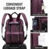 imageLOVEVOOK Laptop Backpack for Women Men 156 Inch Laptop Bag with USB Port Fashion Waterproof Backpacks Teacher Nurse Stylish Travel Bags Vintage Daypacks Bookbag for College School WorkBlack  Dark Purple