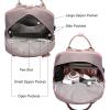 imageLOVEVOOK Laptop Backpack for Women Men 156 Inch Laptop Bag with USB Port Fashion Waterproof Backpacks Teacher Nurse Stylish Travel Bags Vintage Daypacks Bookbag for College School WorkPink  Grey