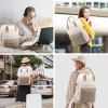 imageLOVEVOOK Laptop Backpack for Women Men 156 Inch Laptop Bag with USB Port Fashion Waterproof Backpacks Teacher Nurse Stylish Travel Bags Vintage Daypacks Bookbag for College School WorkKhaki  Pinkish Beige
