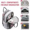 imageLOVEVOOK Laptop Backpack for Women Men 156 Inch Laptop Bag with USB Port Fashion Waterproof Backpacks Teacher Nurse Stylish Travel Bags Vintage Daypacks Bookbag for College School WorkDark Grey  Light Grey