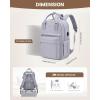 imageLOVEVOOK Laptop Backpack for Women Men 156 Inch Laptop Bag with USB Port Fashion Waterproof Backpacks Teacher Nurse Stylish Travel Bags Vintage Daypacks Bookbag for College School WorkGrey