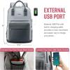 imageLOVEVOOK Laptop Backpack for Women Men 156 Inch Laptop Bag with USB Port Fashion Waterproof Backpacks Teacher Nurse Stylish Travel Bags Vintage Daypacks Bookbag for College School WorkDark Grey  Light Grey