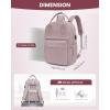 imageLOVEVOOK Laptop Backpack for Women Men 156 Inch Laptop Bag with USB Port Fashion Waterproof Backpacks Teacher Nurse Stylish Travel Bags Vintage Daypacks Bookbag for College School WorkLight Pink
