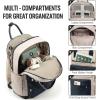 imageLOVEVOOK Laptop Backpack for Women Men 156 Inch Laptop Bag with USB Port Fashion Waterproof Backpacks Teacher Nurse Stylish Travel Bags Vintage Daypacks Bookbag for College School WorkNavy  Dark Apricot