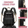 imageLOVEVOOK Laptop Backpack for Women Men 156 Inch Laptop Bag with USB Port Fashion Waterproof Backpacks Teacher Nurse Stylish Travel Bags Vintage Daypacks Bookbag for College School WorkKhaki  Black