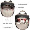 imageLOVEVOOK Laptop Backpack for Women Men 156 Inch Laptop Bag with USB Port Fashion Waterproof Backpacks Teacher Nurse Stylish Travel Bags Vintage Daypacks Bookbag for College School WorkKhaki  Black