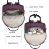 imageLOVEVOOK Laptop Backpack for Women Men 156 Inch Laptop Bag with USB Port Fashion Waterproof Backpacks Teacher Nurse Stylish Travel Bags Vintage Daypacks Bookbag for College School WorkBlack  Dark Purple