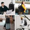 imageLOVEVOOK Laptop Backpack for Women Men 156 Inch Laptop Bag with USB Port Fashion Waterproof Backpacks Teacher Nurse Stylish Travel Bags Vintage Daypacks Bookbag for College School WorkBlack