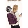 imageLOVEVOOK Laptop Backpack for Women Men 156 Inch Laptop Bag with USB Port Fashion Waterproof Backpacks Teacher Nurse Stylish Travel Bags Vintage Daypacks Bookbag for College School WorkWine Red
