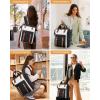 imageLOVEVOOK Laptop Backpack for Women Teacher Bag Work Backpack Purse Laptop Computer Back Pack Business Travel Backpack Nursing College School Bookbag 156 Inch BlackBeigeBrownBlackbeigebrown