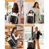 imageLOVEVOOK Laptop Backpack for Women Teacher Bag Work Backpack Purse Laptop Computer Back Pack Business Travel Backpack Nursing College School Bookbag 156 Inch BlackBeigeBrownBlackbeigebrown