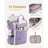 imageLOVEVOOK Laptop Backpack for Women Teacher Bag Work Backpack Purse Laptop Computer Back Pack Business Travel Backpack Nursing College School Bookbag 156 Inch BlackBeigeBrownPurplepurple