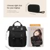 imageLOVEVOOK Laptop Backpack for Women Teacher Bag Work Backpack Purse Laptop Computer Back Pack Business Travel Backpack Nursing College School Bookbag 156 Inch BlackBeigeBrown1 Blackblack