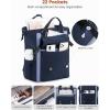 imageLOVEVOOK Laptop Backpack for Women Teacher Bag Work Backpack Purse Laptop Computer Back Pack Business Travel Backpack Nursing College School Bookbag 156 Inch BlackBeigeBrownBluegrey Blueblack