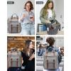imageLOVEVOOK Laptop Backpack for Women Teacher Bag Work Backpack Purse Laptop Computer Back Pack Business Travel Backpack Nursing College School Bookbag 156 Inch BlackBeigeBrownGreybrown