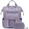 imageLOVEVOOK Laptop Backpack for Women Teacher Bag Work Backpack Purse Laptop Computer Back Pack Business Travel Backpack Nursing College School Bookbag 156 Inch BlackBeigeBrownPurplepurple