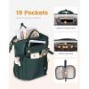 imageLOVEVOOK Laptop Backpack for Women Teacher Bag Work Backpack Purse Laptop Computer Back Pack Business Travel Backpack Nursing College School Bookbag 156 Inch BlackBeigeBrownDark Greendark Green