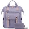 imageLOVEVOOK Laptop Backpack for Women Teacher Bag Work Backpack Purse Laptop Computer Back Pack Business Travel Backpack Nursing College School Bookbag 156 Inch BlackBeigeBrownPurplepurple