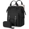 imageLOVEVOOK Laptop Backpack for Women Teacher Bag Work Backpack Purse Laptop Computer Back Pack Business Travel Backpack Nursing College School Bookbag 156 Inch BlackBeigeBrown1 Blackblack