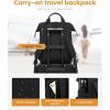 imageLOVEVOOK Laptop Backpack for Women Teacher Bag Work Backpack Purse Laptop Computer Back Pack Business Travel Backpack Nursing College School Bookbag 156 Inch BlackBeigeBrown1 Blackblack