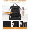 imageLOVEVOOK Laptop Backpack for Women Teacher Bag Work Backpack Purse Laptop Computer Back Pack Business Travel Backpack Nursing College School Bookbag 156 Inch BlackBeigeBrownBlackbeigebrown
