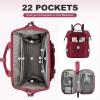 imageLOVEVOOK Laptop Backpack for Women Teacher Bag Work Backpack Purse Laptop Computer Back Pack Business Travel Backpack Nursing College School Bookbag 156 Inch BlackBeigeBrownWine Redblack