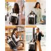 imageLOVEVOOK Laptop Backpack for Women Teacher Bag Work Backpack Purse Laptop Computer Back Pack Business Travel Backpack Nursing College School Bookbag 156 Inch BlackBeigeBrownBlackbeigebrown