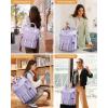 imageLOVEVOOK Laptop Backpack for Women Teacher Bag Work Backpack Purse Laptop Computer Back Pack Business Travel Backpack Nursing College School Bookbag 156 Inch BlackBeigeBrownPurplepurple