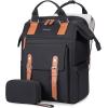 imageLOVEVOOK Laptop Backpack for Women Teacher Bag Work Backpack Purse Laptop Computer Back Pack Business Travel Backpack Nursing College School Bookbag 156 Inch BlackBeigeBrown1 Blackbrown