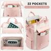 imageLOVEVOOK Laptop Backpack for Women Teacher Bag Work Backpack Purse Laptop Computer Back Pack Business Travel Backpack Nursing College School Bookbag 156 Inch BlackBeigeBrownPinkbeigebeige