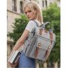 imageLOVEVOOK Laptop Backpack for Women Teacher Bag Work Backpack Purse Laptop Computer Back Pack Business Travel Backpack Nursing College School Bookbag 156 Inch BlackBeigeBrownGreybrown