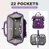 imageLOVEVOOK Laptop Backpack for Women Teacher Bag Work Backpack Purse Laptop Computer Back Pack Business Travel Backpack Nursing College School Bookbag 156 Inch BlackBeigeBrownDark Purpleblack