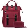 imageLOVEVOOK Laptop Backpack for Women Teacher Bag Work Backpack Purse Laptop Computer Back Pack Business Travel Backpack Nursing College School Bookbag 156 Inch BlackBeigeBrownWine Redblack