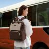imageLOVEVOOK Laptop Backpack for Women with Giant Tumbler Holder Pocket 156 inch Travel Work Backpack Purse for Nurse Teacher Waterproof School Bag College Bookbag Cute Casual Daypack for GirlsKhaki Coffee