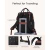 imageLOVEVOOK Laptop Backpack for Women with Giant Tumbler Holder Pocket 156 inch Travel Work Backpack Purse for Nurse Teacher Waterproof School Bag College Bookbag Cute Casual Daypack for GirlsBlack