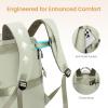 imageLOVEVOOK Laptop Backpack for Women with Pouch Pocket for Large Capacity Cup156 Inch Work Computer Laptop Bag College Teacher Backpack PurseLightweight Travel Hiking Overnight BagWhiteBean GreenWhite  Bean Green