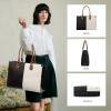 imageLOVEVOOK Laptop Bag for Women 156 inch Laptop Tote Bag Vintage Work Bags for Women Computer Bag Office Briefcase HandbagBlack  White  Brown