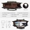 imageLOVEVOOK Laptop Bag for Women 156 inch Laptop Tote Bag Vintage Work Bags for Women Computer Bag Office Briefcase HandbagBlack Coffee