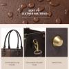 imageLOVEVOOK Laptop Bag for Women 156 inch Laptop Tote Bag Vintage Work Bags for Women Computer Bag Office Briefcase HandbagBrown  Coffee