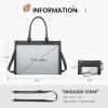 imageLOVEVOOK Laptop Bag for Women 156 inch Laptop Tote Bag Vintage Work Bags for Women Computer Bag Office Briefcase HandbagDark Grey