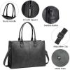 imageLOVEVOOK Laptop Bag for Women 156 inch Laptop Tote Bag Vintage Work Bags for Women Computer Bag Office Briefcase HandbagDark Grey