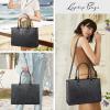 imageLOVEVOOK Laptop Bag for Women 156 inch Laptop Tote Bag Vintage Work Bags for Women Computer Bag Office Briefcase HandbagDark Grey