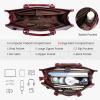 imageLOVEVOOK Laptop Bag for Women 156 inch Laptop Tote Bag Vintage Work Bags for Women Computer Bag Office Briefcase HandbagDark Red