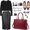imageLOVEVOOK Laptop Bag for Women 156 inch Laptop Tote Bag Vintage Work Bags for Women Computer Bag Office Briefcase HandbagDark Red