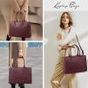 imageLOVEVOOK Laptop Bag for Women 156 inch Laptop Tote Bag Vintage Work Bags for Women Computer Bag Office Briefcase HandbagFuchsia