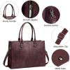 imageLOVEVOOK Laptop Bag for Women 156 inch Laptop Tote Bag Vintage Work Bags for Women Computer Bag Office Briefcase HandbagFuchsia